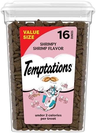 [S&S] $6.04* | 16-Oz Temptations Classic Crunchy & Soft Cat Treats (Shrimpy Shrimp Flavor) at Amazon