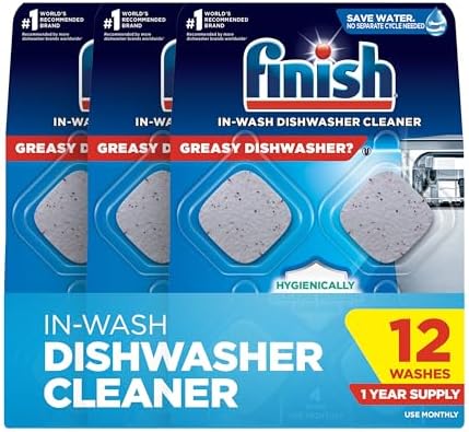 [S&S, AC] $12.99 | 12-Count Finish Dishwasher Cleaner Tablets at Amazon