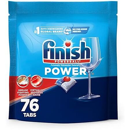 [S&S, AC] $10.39 | 76-Count Finish Powerball Power Dishwasher Pods at Amazon