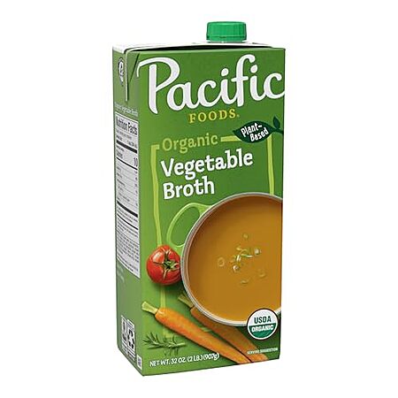 [S&S, AC] $20.21* | 10 × 32-Oz Pacific Foods Organic Vegetable Broth ($2.02 each) at Amazon