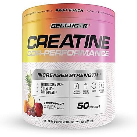 [S&S, AC] $12.33 | 50-Servings Cellucor Creatine Powder (NEW! Fruit Punch) at Amazon