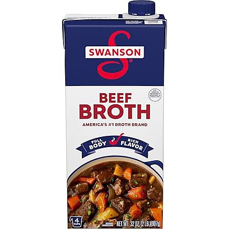 [SnS, AC] $20.10* | 16 × 32-Oz Swanson 100% Natural, Gluten-Free Beef Broth ($1.25 each) at Amazon