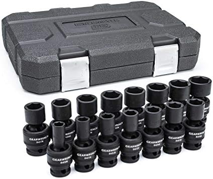 $71.40 | 15-Piece GEARWRENCH 1/2-Inch 6 Point Metric Universal Impact Socket Set (84939N) at Amazon