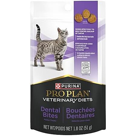 [SnS, AC] $2.09 | 1.8-Oz Purina Pro Plan Veterinary Diets Diets Dental Bites Cat Treats at Amazon