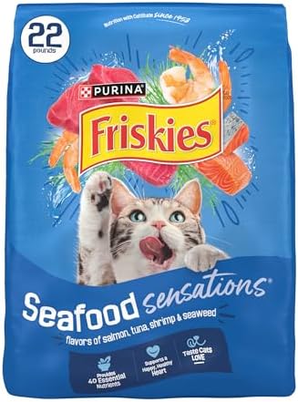 [SnS, AC] $15.96* | 22-Lb Purina Friskies Dry Cat Food (Seafood Sensations) at Amazon