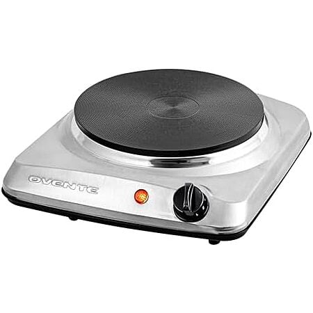 $11.11 | OVENTE Electric Countertop Single Burner, 1000W Cooktop with 7.25 Inch Cast Iron Hot Plate at Amazon