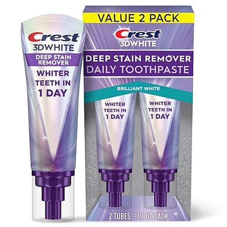 [SnS, AC] $12.99 | 2-Pack 3.2-Oz Crest 3D White Deep Stain Remover Toothpaste (Bold mint) at Amazon ($6.50 each)