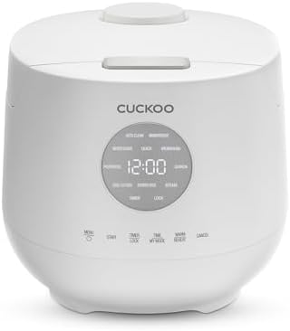 $79.99 | CUCKOO Micom Rice Cooker 6 Cup Uncooked / 12 Cup Cooked, White (CR-0661F) at Amazon