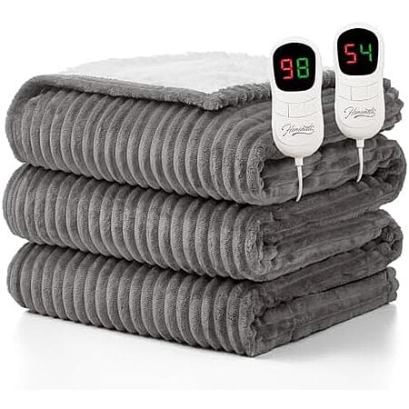 $48.99* | 84" x 90" Homemate Dual Control Queen Size Electric Heated Blanket at Amazon