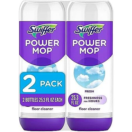 [SnS, AC] $5 | 2-Pack 25.3-Oz Swiffer PowerMop Floor Cleaning Solution (Fresh) at Amazon