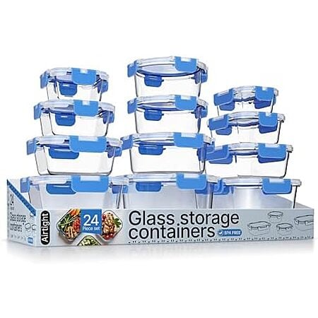 $24.28* | 24-Piece Bakken Borosilicate Glass Food Storage Containers (12 Bowls + 12 Lids) at Amazon