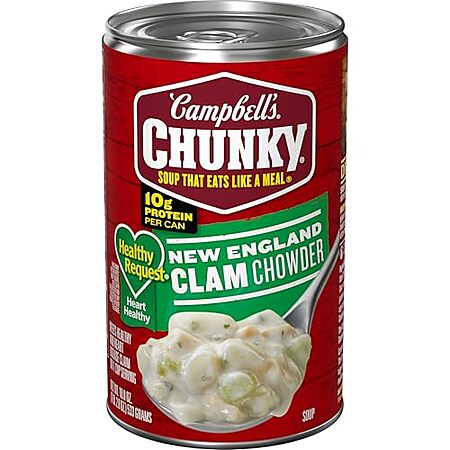 [SnS, AC] $4.64* | 3 × 18.8-Oz Campbell's Chunky Healthy Request Soup (New England Clam Chowder) ($1.55 each) at Amazon