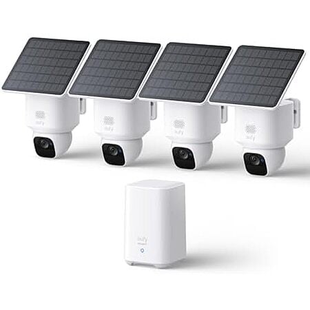 $299.98* | eufy Security SoloCam E30 Kit (4-pk Cameras + Homebase 2) at Amazon