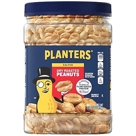 [SnS, AC] $24.94 | 6-Pack 34.5-Oz Planters Dry Roasted Peanuts (Sea Salt) at Amazon ($4.16 each)