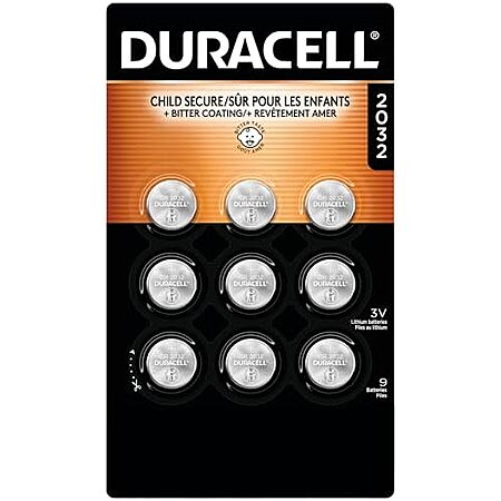 [SnS] $9.39 | 9-Count DURACELL CR2032 3V Lithium Coin Batteries at Amazon ($1.04 each)