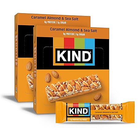 [SnS, AC] $12.99* | 24-Pack 1.4-Oz KIND Bars (Caramel Almond & Sea Salt) at Amazon (54.1￠ each)