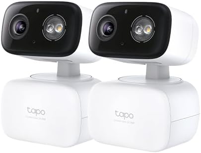 $49.98* | 2-Pack Tapo HybridCam 360 2K 30 fps Pan/Tilt Wired Wi-Fi Security Cameras at Amazon