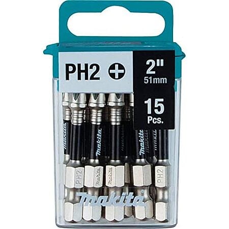 $11.10* | 15-Piece 2" Makita Impact XPS #2 Phillips Power Bits at Amazon