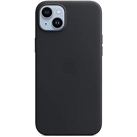 $11.99 | Apple iPhone 14 Plus Leather Case with MagSafe - Midnight at Amazon