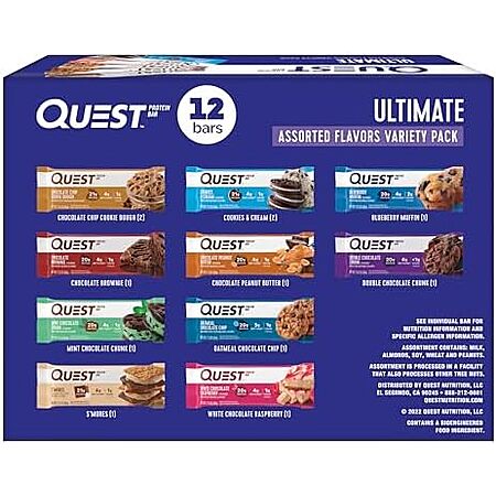 [SnS, AC] $19.87 | 12-Pack 2.12-Oz Quest Nutrition Protein Bar (Ultimate Variety Pack) at Amazon ($1.66 each)
