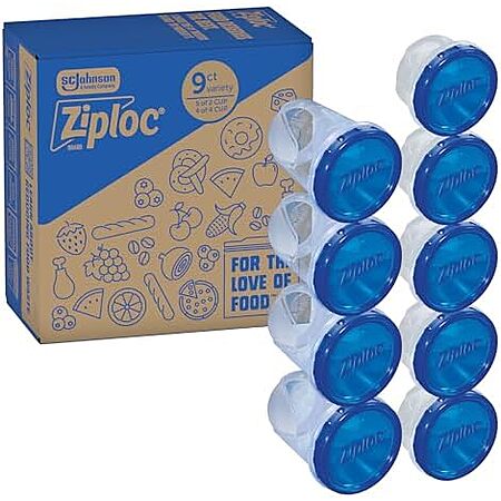 [AC] $14.69* | 9-ct Ziploc Twist 'n Loc Food Storage Meal Prep Containers Variety Pack at Amazon
