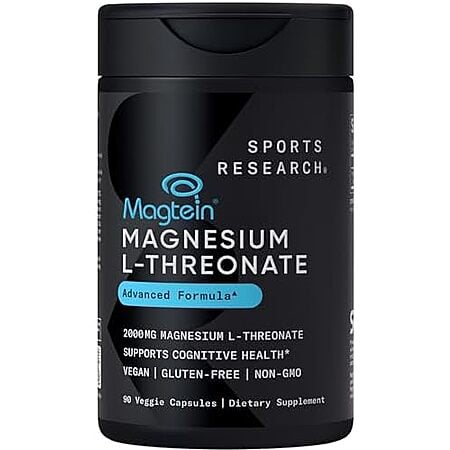 [SnS, AC] $14.97* | 90-Count Sports Research Magtein 2000mg Magnesium L-Threonate Veggie Capsules at Amazon