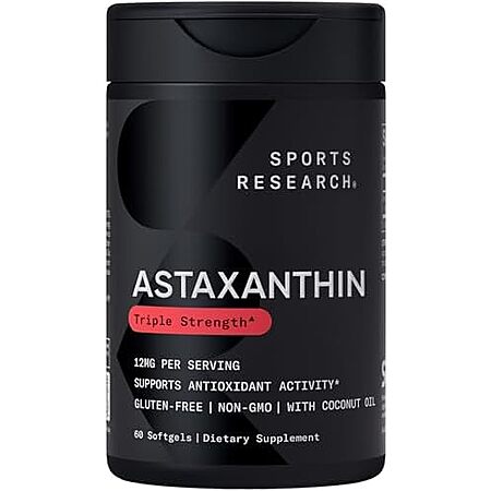 [SnS, AC] $13.47 | 60-Count Sports Research Triple Strength Astaxanthin 12mg at Amazon