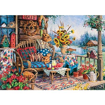 $4.89 | 1000-Piece Wonder Forge Jigsaw Puzzle for Adults (Country Hideaway) at Amazon