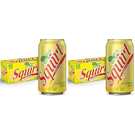 $9.50 | 24-Pack 12-Oz Squirt Citrus Soda at Amazon (39.6￠ each)