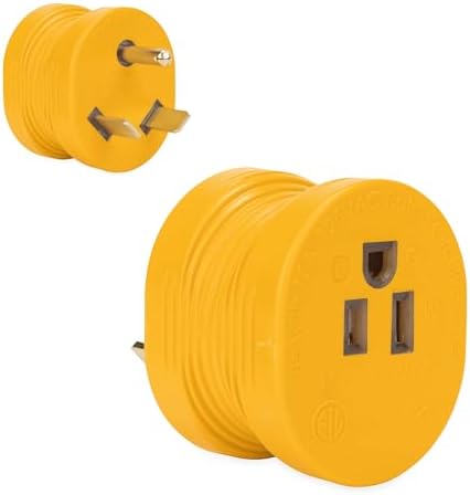 $5.48 | Camco PowerGrip 30AM/15AF Camper/RV Electrical Adapter at Amazon