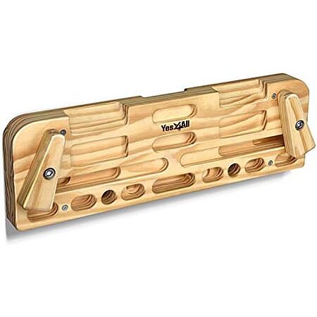 $33.83 | Yes4All Wooden Hang Board/Climbing Board for Doorway at Amazon