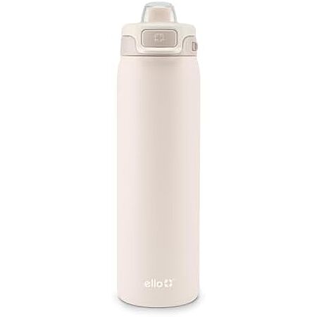 $11.39* | 22-Oz Ello Pop and Fill Stainless Steel Insulated Water Bottle (Tonal Cream) at Amazon