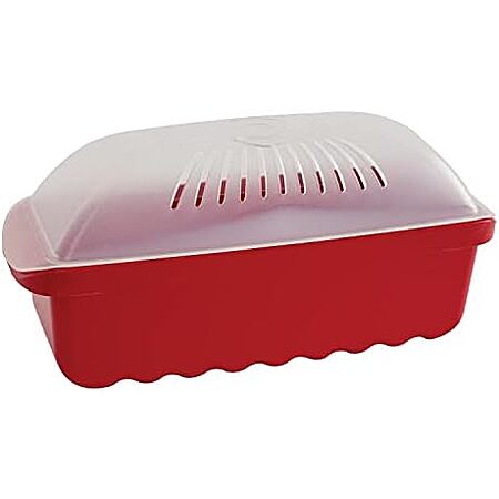 $9.75 | Nordic Ware Microwave Pasta Cooker, 6.4 Cup, Red at Amazon
