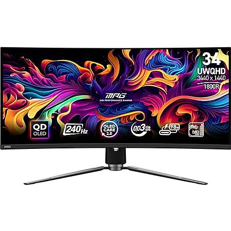[Prime] $684.99 | MSI MPG 341CQPX QD-OLED 34-inch Curved OLED Gaming Monitor, 3440 x 1440, 0.03ms, 240Hz at Amazon