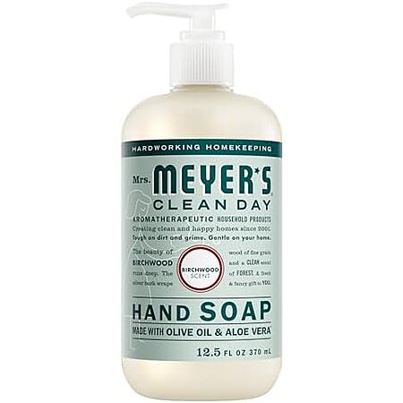 [SnS] $2.55 | 12.5-Oz Mrs. MEYER'S CLEAN DAY Hand Soap (Birchwood) at Amazon