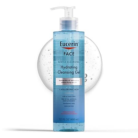 [SnS] $9.21 | 13.5-Oz Eucerin Hydrating Facial Cleansing Gel w/ Hyaluronic Acid at Amazon