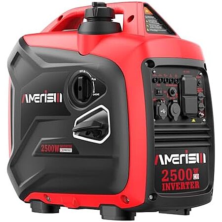 $199.99 | 2500-Watt Gas Powered Portable Inverter Generator, CO Sensor at Amazon