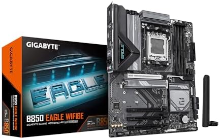 $80.99* | GIGABYTE B850 Eagle WIFI6E AMD AM5 LGA 1718 ATX Motherboard at Amazon