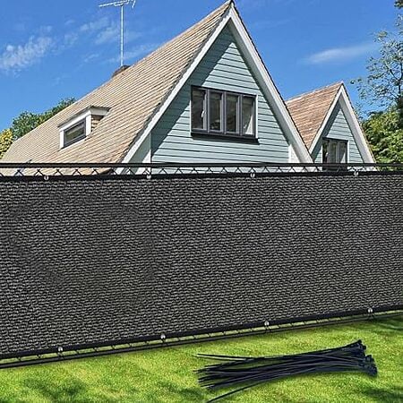 $27.99* | 6' x 50' TOTU Privacy Screen Net Fence Cover (Black) at Amazon