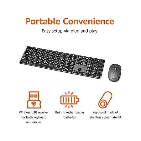 $19.99 | Amazon Basics Ultra Premium Wireless Keyboard and Mouse Combo at Woot!