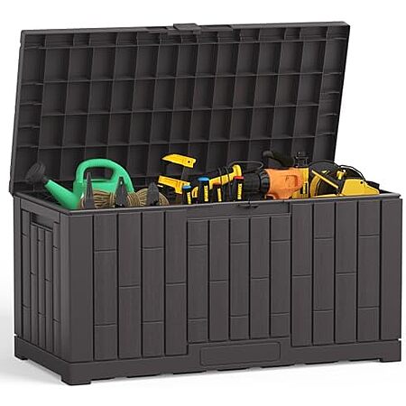 $54.99 | DUMOS 60 Gallon Deck Box, Brown at Amazon