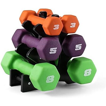 $26.99 | 32-Lbs CAP Barbell Neoprene Dumbbell Weights Set at Amazon