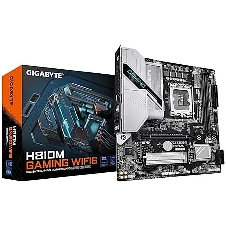 $65.99 | GIGABYTE H810M Gaming WIFI6 Intel Core Ultra (Series 2) LGA 1851 Motherboard at Amazon