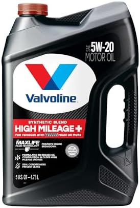 $20.99 | 5-Qt Valvoline High Mileage 150K with Maxlife Plus Technology Motor Oil (5W-20) at Amazon