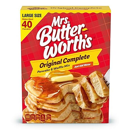 [SnS, AC] $2.41 | 32-Oz Mrs. Butterworth's Pancake and Waffle Mix at Amazon