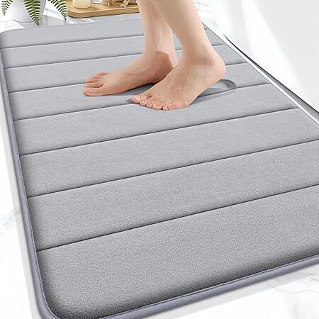 $7.59* | 30"x20" Olanly Memory Foam Bath Mat (Grey) at Amazon