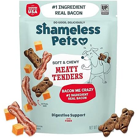 [SnS, AC] $2.79* | 8-Oz Shameless Pets Soft Dog Treats (Bacon) at Amazon