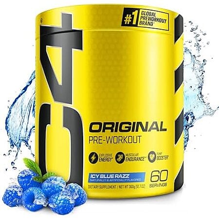 [SnS, AC] $17.99 | 60-Servings Cellucor C4 Original Pre Workout Powder (Icy Blue Razz) at Amazon