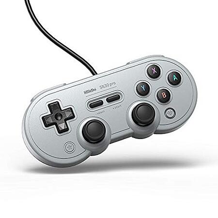 $19.99* | 8Bitdo SN30 Pro USB Wired Gamepad for Switch, Windows & Raspberry Pi (Gray) at Amazon