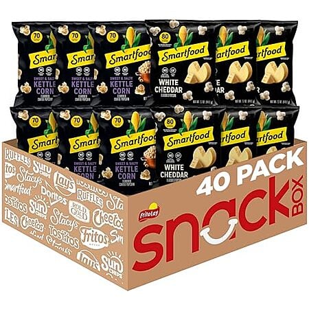 [SnS] $16.83 | 40-Pack 0.5-Oz Smartfood Popcorn (Variety Pack) at Amazon (42.1￠ each)